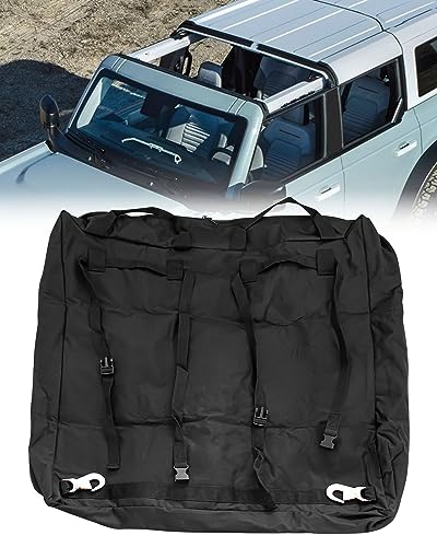 QLZOZB Front Hard Top Storage Bag with Handle Fit for Ford Bronco 4 Door and 2 Door 2021 2022 2023 Top Panel Protector Bag