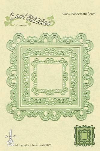 Leane Creatief Lea'Bilities Frame Curved (Scalloped Square) Cutting & Embossing Die