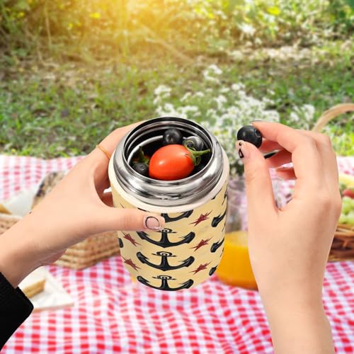 Termo de sopa de acero inoxidable de 500 ml, contenedor de comida para oficina 6
