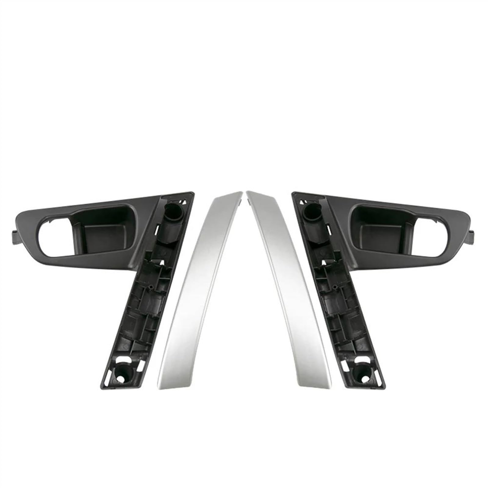 Blnetu Handle Silver 2Pcs For Nissan For Qashqai J10 2007-2015 80945-Je50a 80944-Je50a Car Door Handle Base Internal Handle Handle Cover (Handle Silver 2Pcs)