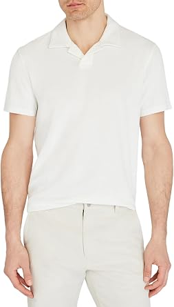 Club Monaco Mens Loop Terry Johnny Collar Polo