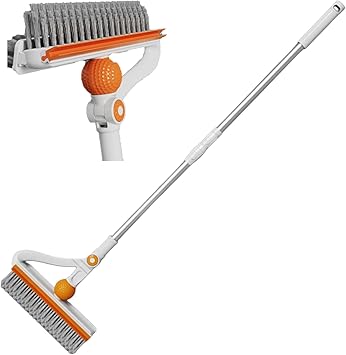 Glaceon Long Handle Cleaning Brush Stiff Use for Brush Tub and Tile, Bathroom, Patio, Kitchen, Wall and Deck