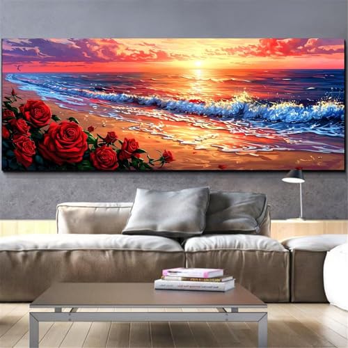 Broderie Diamant Kit Complet Mefooge Rose 80x220cm, l'art du bien-être créatif pour adultes
