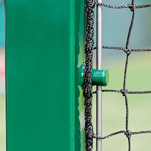 Vermont Square Tennis Posts [Itf Regulation] | 76Mm Powder Coated Steel – Optional Ground Sockets (Green, Without Ground Sockets) #TOP3