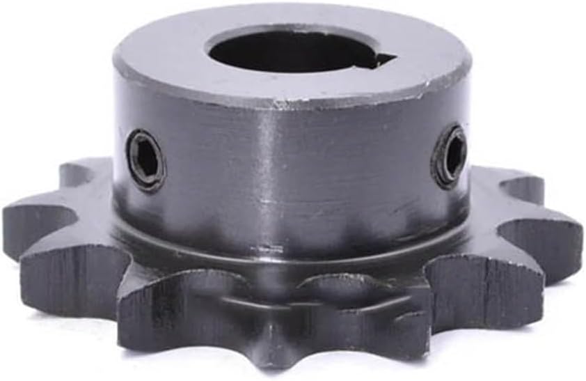 1pc 10T-20T 08B Industrial Drive Sprocket Wheel 45# Steel Chain Gear 10 11 12 13 14 15 16 17 18 19 20 Teeth Keyway Bore 10-35mm(22mm (Keyway 6mm),20 Teeth)
