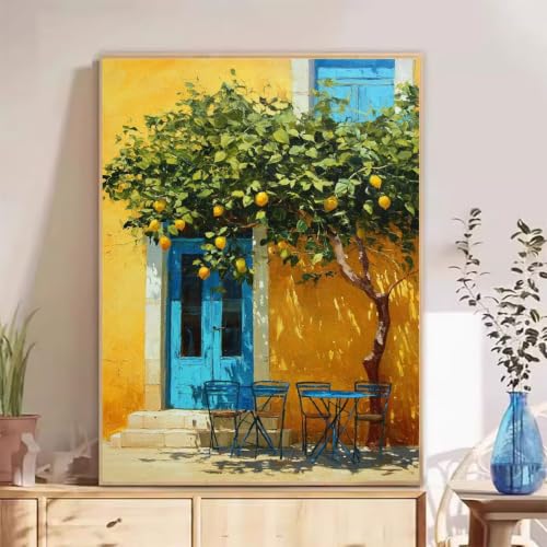 Diamond Painting Paysage d'Arbre - Grand Kit Toile 60x80cm de Broderie Diamant