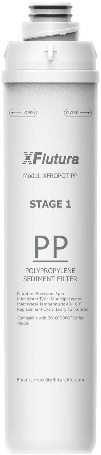 RO100ROPOT Series PP Fliter Replacement Cartridge Compatible with Bluevua RO100ROPOT RO100ROPOTUV Series Water Filter 1-Year Replacement Cartridge 1st