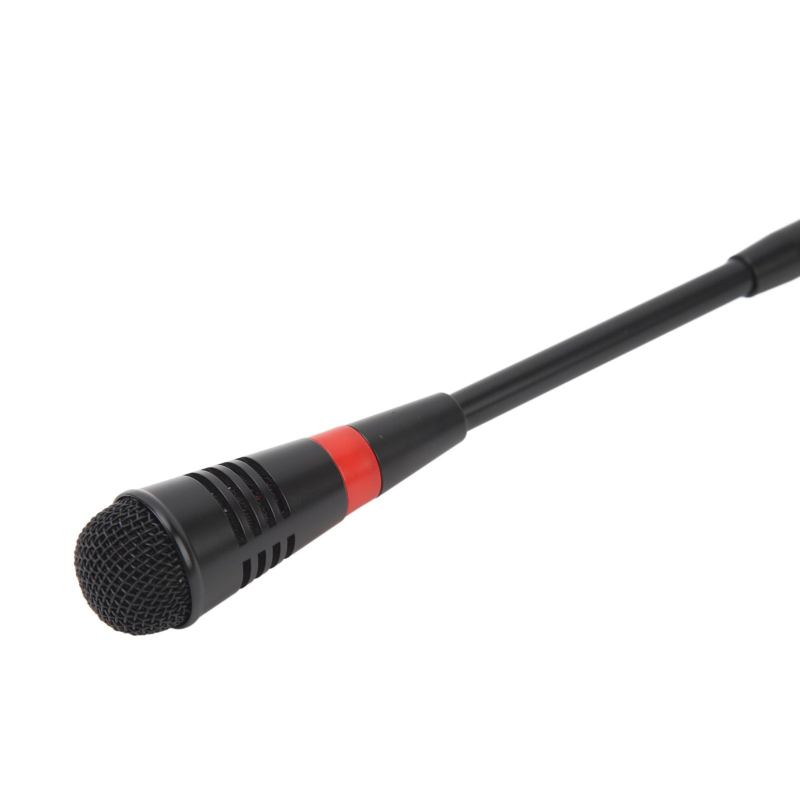 Micrófono de Cuello de Cisne de 25 Cm, Micrófono de Condensador de Voz con Transmisión de Sonido Claro con Carcasa de Aleación de Aluminio, Micrófono de Podio de Cuello de Cisne
