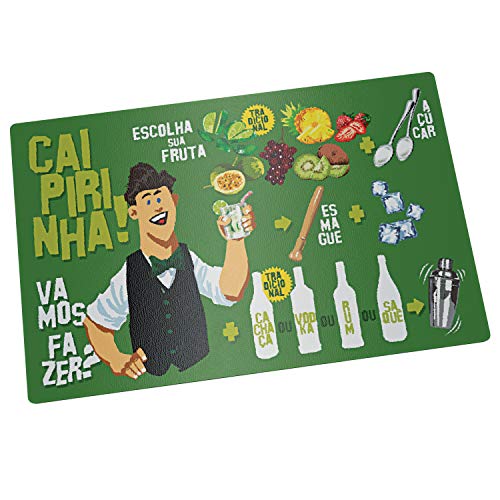 Tábua de Vidro para Caipirinha Bartender 22 cm, Euro, TBC0359, Decoração