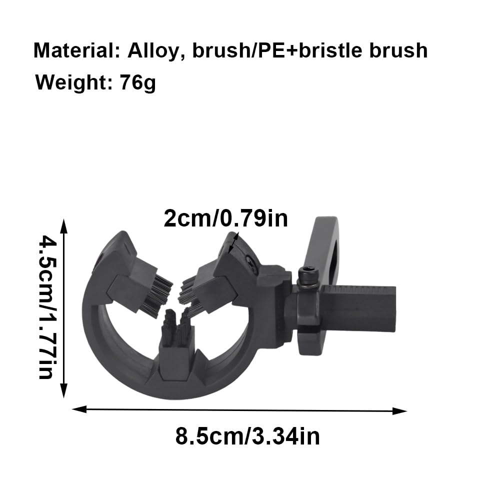 MiOYOOW Brosse de Tir à l'arc, Brosses pour Appui-flèche, Repose-flèche Réglable pour Arc à Poulies et Recourbé, Accessoires Chasse, Main Gauche et Main Droite