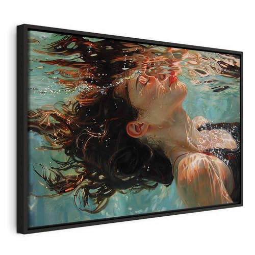 murando - Cuadro en Lienzo Verano Gente 60x40 cm 1 Pieza Cuadros Decorativos en Lienzo Decoración de Pared Grande Para Dormitorio Salón Hogar Impresión Artística Agua Muchacha Nada h-H-10081-b-a