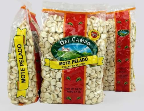 DEL CAMPO Mote Pelado Peeled Giant Corn, 54 Oz by Abode Market