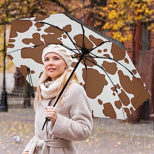 UV-Sun-Umbrella-Cow-Leather-Folding-Umbrella-Compact-Automatic-Open-Close-Skin-Pattern-Large-Inverted-Travel-Umbrella-for-Rain-Windproof-Portable-UV-Protection-Reverse-Umbrella-for-Women-Men-Outsid UV Sun Umbrella Cow Leather Folding Umbrella Compact Automatic Open Close Skin Pattern Large Inverted Travel Umbrella for Rain Windproof Portable UV Protection Reverse Umbrella for Women Men Outsid