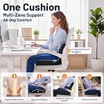 Seat Cushion with Lumbar Support Pillow Ergonomic Back Cushion - Image 2
