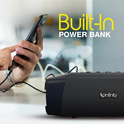 Image of Infinity by Harman Fuze 700 Dual EQ 20 Watt Wireless Bluetooth Portable Speaker (Charcoal Black)