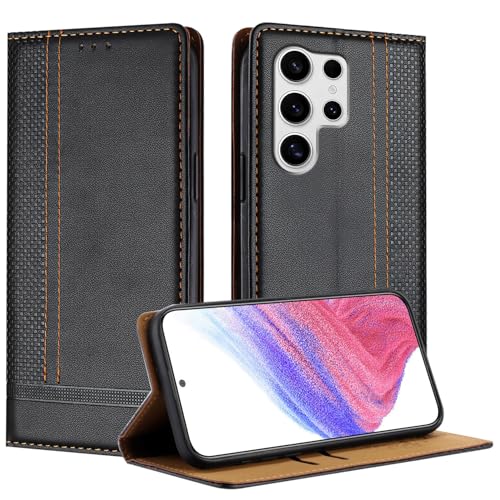 TEDTIKJT Samsung Galaxy S25 Ultra �P�[�X �蒠�^ s25 ultra �P�[�X ���z�^ �J�[�h���[ galaxy s25 ultra�g�уJ�o�[ �}�O�l�b�g�� �V���v���ȃr�W�l�X�X�^�C�� �M�����N�V S25 Ultra 5G 