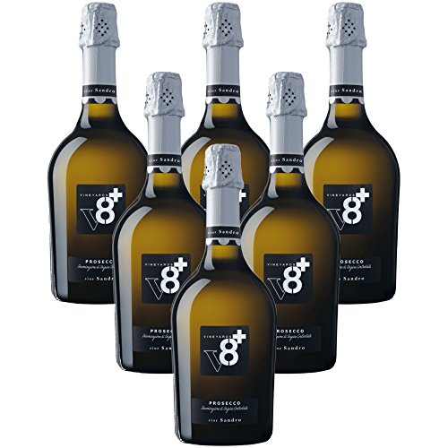 Sior Sandro Prosecco DOC Extra Dry V8+ Spumanti Vineyards Vino Spumante 6 bottiglie 75 cl.