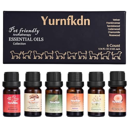 Pet Friendly Aromatherapy Essential Oils Collection,Safe for Dogs and Cats,Natural Relaxation and...