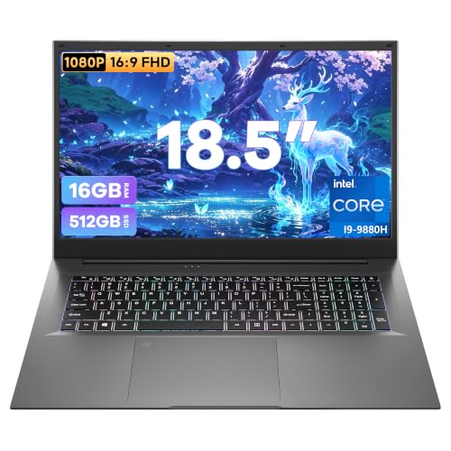 Image of 18.5 Inch Laptops, Core i9 CPU (Up to 4.8 GHz), 16GB RAM, 512GB SSD, WiFi-6