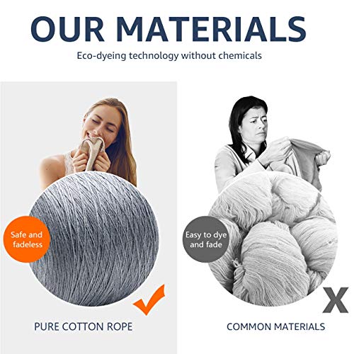 Cosyland Large 15.8“X15.8“X14.6“ Storage Laundry Basket Woven Cotton Rope Organizer For Blanket Toys Towels Baby Nursery Hamper Bin With Handle #TOP7