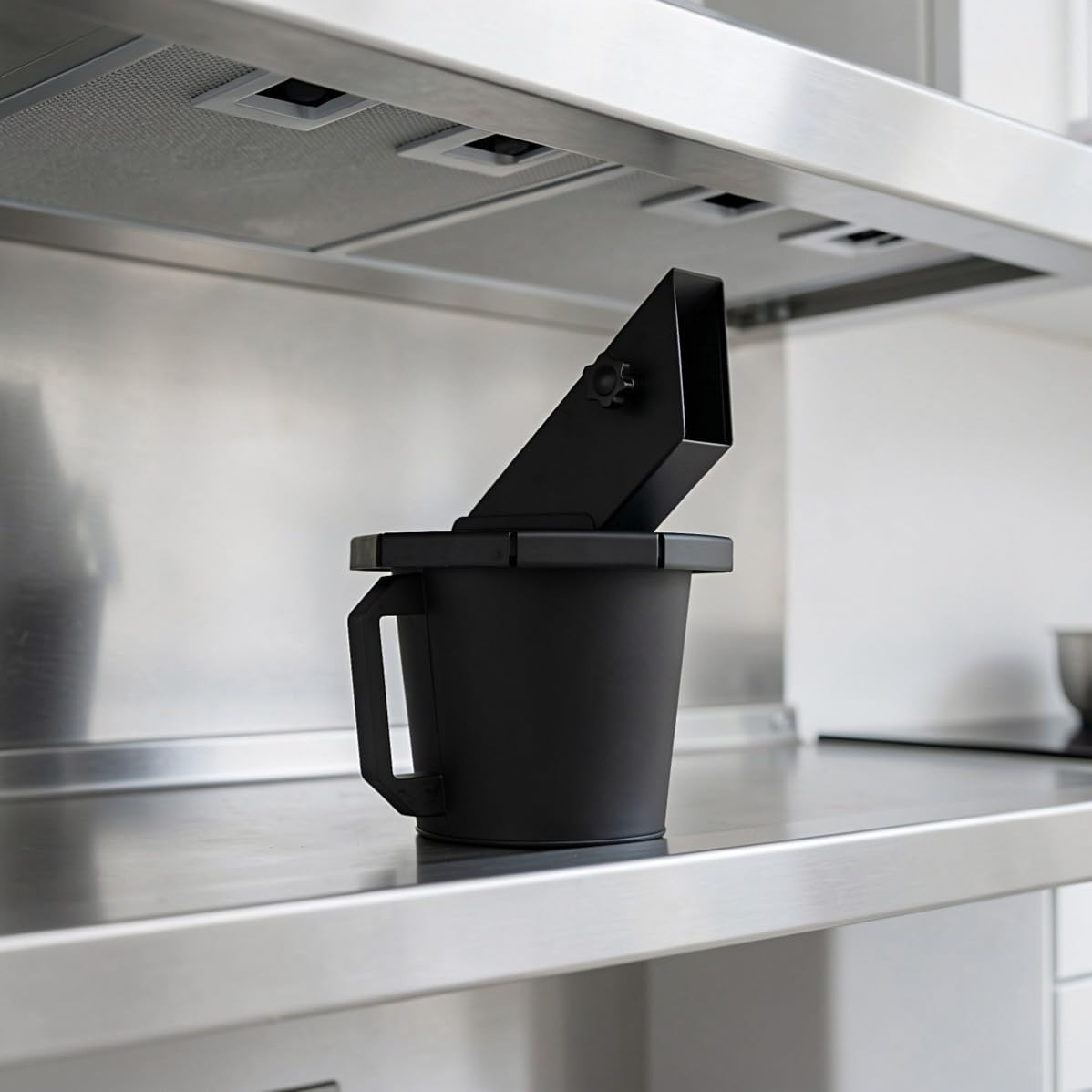 GALPADA Seau à Graisse avec Couvercle 44oz en Métal, 12 Doublures