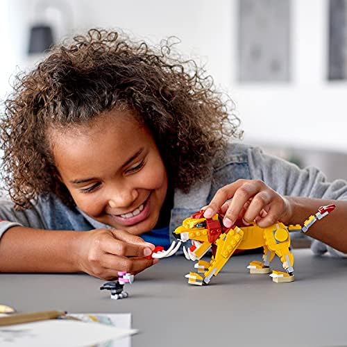 LEGO 31112 Creator 3 in 1 Wild Lion, Ostrich and Warthog Posable Animal Figures, Building Toys, Gifts for 7 Plus Year Old Boys & Girls