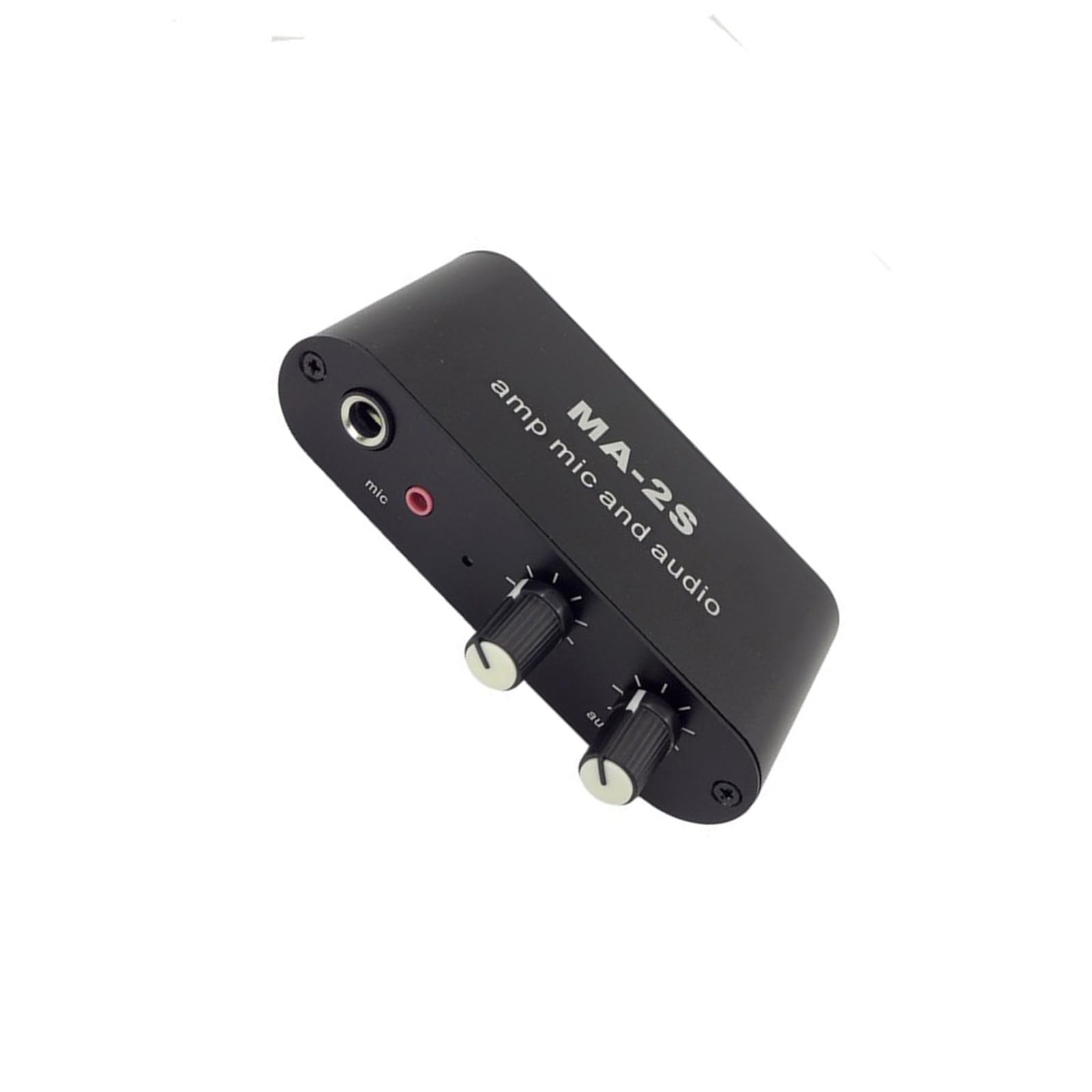 MA2S Preamp Small Stereo Sound Preamplifier Boosts Dynamic Mic 75X for Podcast Streaming Feature 3 Output Port