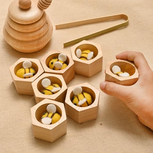 image for MONT PLEASANT Sorting Stacking Wooden Toys for Toddlers, Montessori To