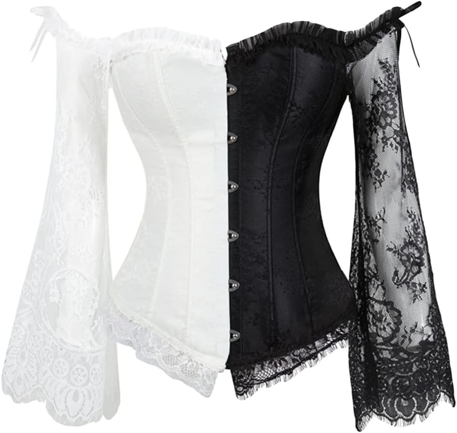 Zhden Damen Corsage Korsett - Vintage Bustier Für Gothic & Festival Outfits