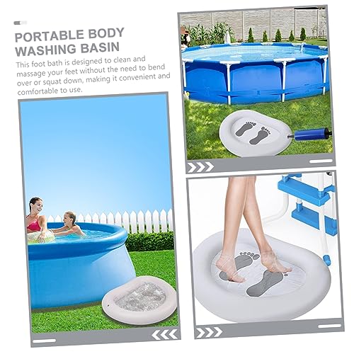 Spa de pies inflable y portátil para limpieza y masaje miniatura 6