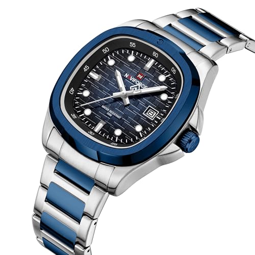 Image of NAVIFORCE NF9240 Square Unique Temperament Strap with dial Analog Watch