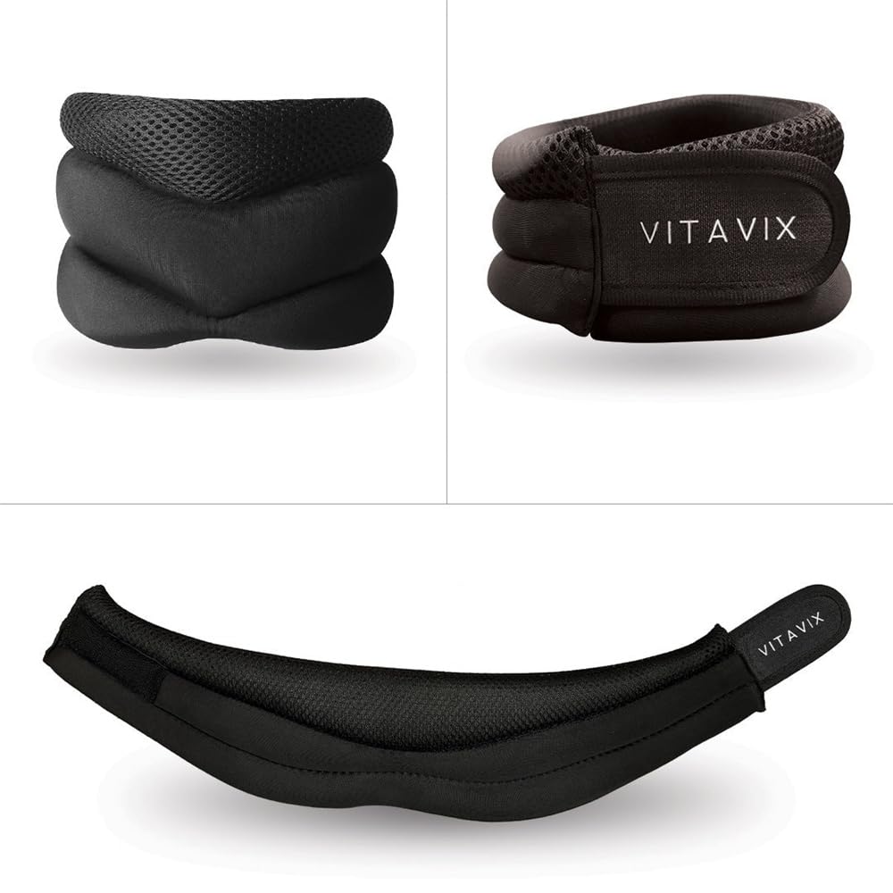 MEIION Vitavix NeckSupport Plus de ronflements, Soutien Cervical Anti-Ronflement minerve cervicale femme homme tour de cou voyage-Idéal pour les en avion et en train, le sommeil et le travail