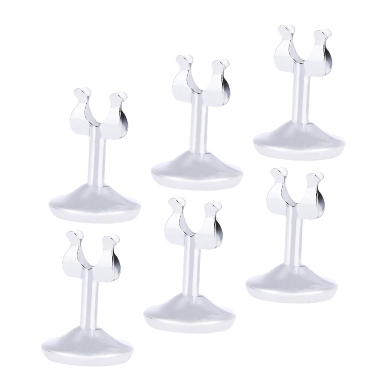 6piezas Soportes De Inoxidable Para Tarjetas u Delicados Resistente Al Desgaste