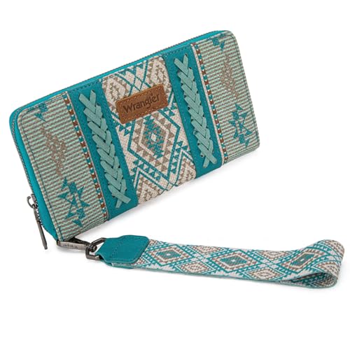 Image of X Wrangler Wristlet Western Wallet Boho Aztec Credit Card Holder for Women
