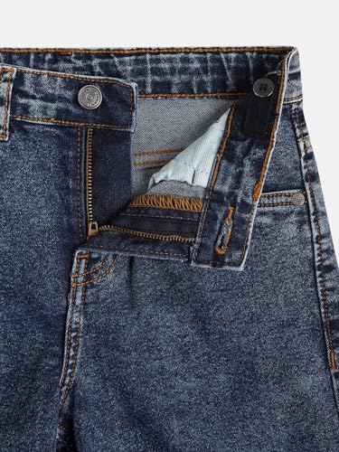 Image of Urbano Juniors Boy's Loose Baggy Fit Washed Denim Jeans Stretchable