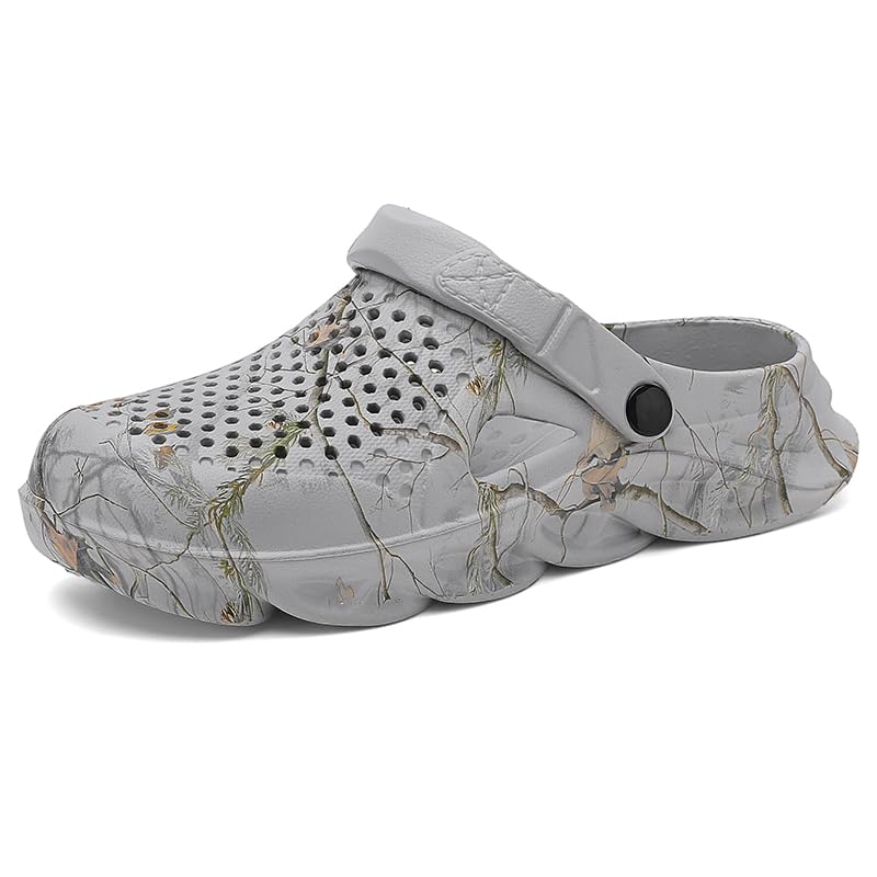 Image of Men's Clog Garden Shoes Adult Mule Outdoor Sports Sandals Summer Water Beach Shoes Casual Comfortable Fashion Breathable Slippers Lightweight
