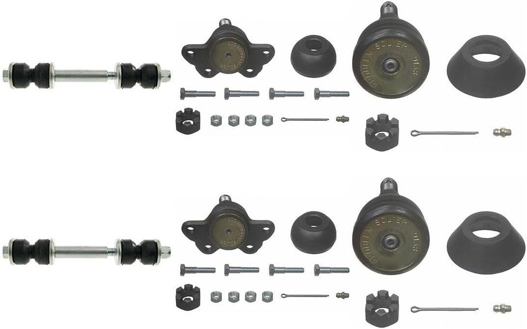 6X Front Sway Bar and Sway Bar Links Lower Upper Replacement Ball Joints for Chevrolet C1500 Suburban 1994-1999 for Chevy C1500 Suburban 1994-1999 for Chevrolet C2500 1989-2000