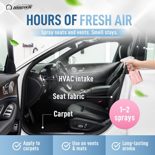 Image of Nanoskin Concentrated Air Freshener - BABY POWDER - Emits Fragrant Scent with Odor Eliminator into The Air to Freshen Interior | Adjustable Dilution up to 9:1 | For Automotive, Home, Office & More