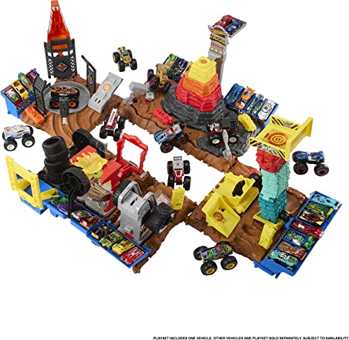 Hot Wheels Monster Trucks Playset & Toy Truck, Arena Smashers miniatura 5