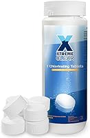 Vista 1 de XtremeClear - Tabletas de cloro de 1.5 libras para piscinas, spa, jacuzzi, pastillas de cloro estabilizadas de larga duración de 1 pulgada
