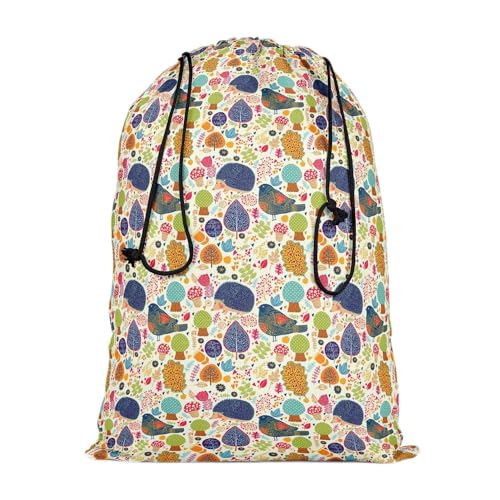 Image of ArtzFolio Crew Cut Leaves D1 | Reusable Sack Bag | Bag for Gym, Storage, Vegetable & Travel