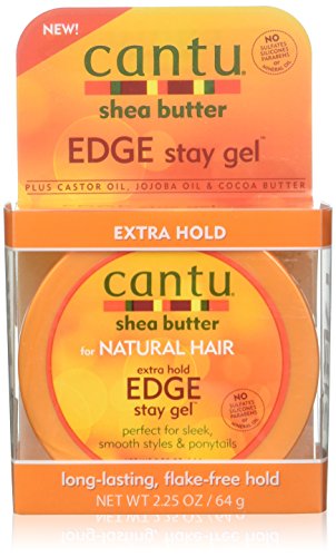 Cantu Shea Butter Edge Stay Gel Extra Hold 2.25 Ounce (66ml) (Pack of 6)