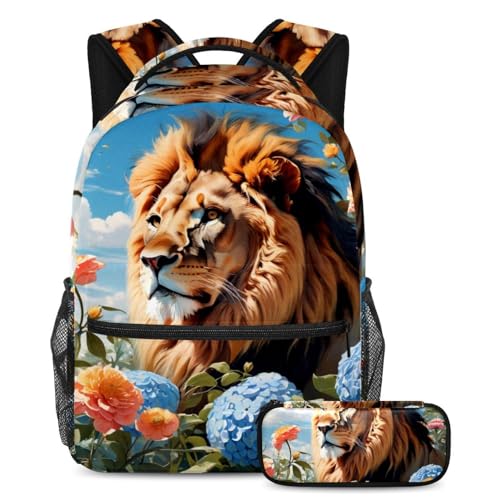 Ensemble sac à dos d'école et trousse multicolore, le cadeau idéal pour la rentrée