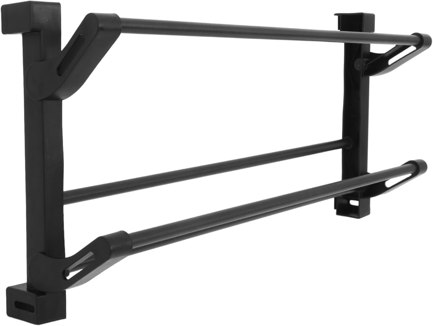 Garneck Wall-Mounted Rv Shoe Rack Foldable Storage Door Entryway Easy Install Black