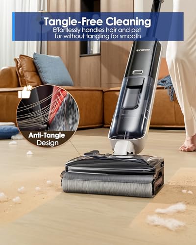 Image of Tineco Floor ONE S6 Master Wet Dry Vacuum Cleaner, 20kPa Suction Vacuum Mop with Dual-Edge Cleaning, 45 Min Runtime (Quite Mode), 185F Flashdry, 4inch Ultra-Slim