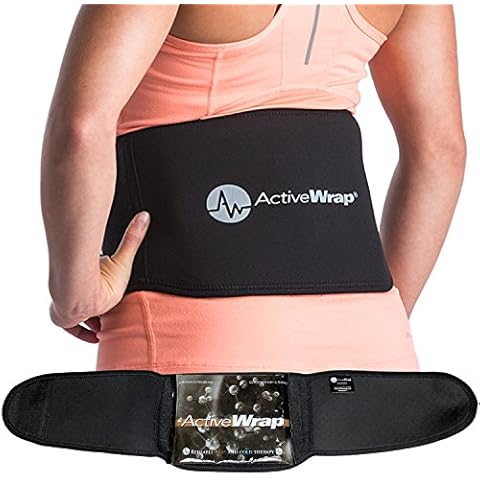 ActiveWrap Knee Wrap for Right or Left Knee, XX-Large/Extra Wide, Black Cover