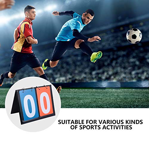 Besportble Score Flipper Basketball Score Keeper Table Top Scoreboard Portable 2-Digit Scoreboard For Sports Match Daily Use Outdoor Outside #TOP7