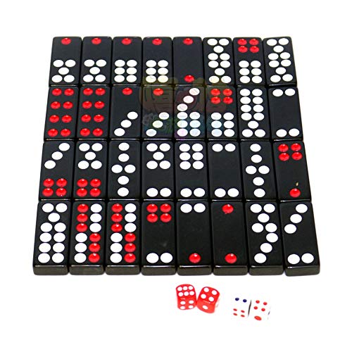 Set de juego Pai Gow con fichas grandes en color negro miniatura 6
