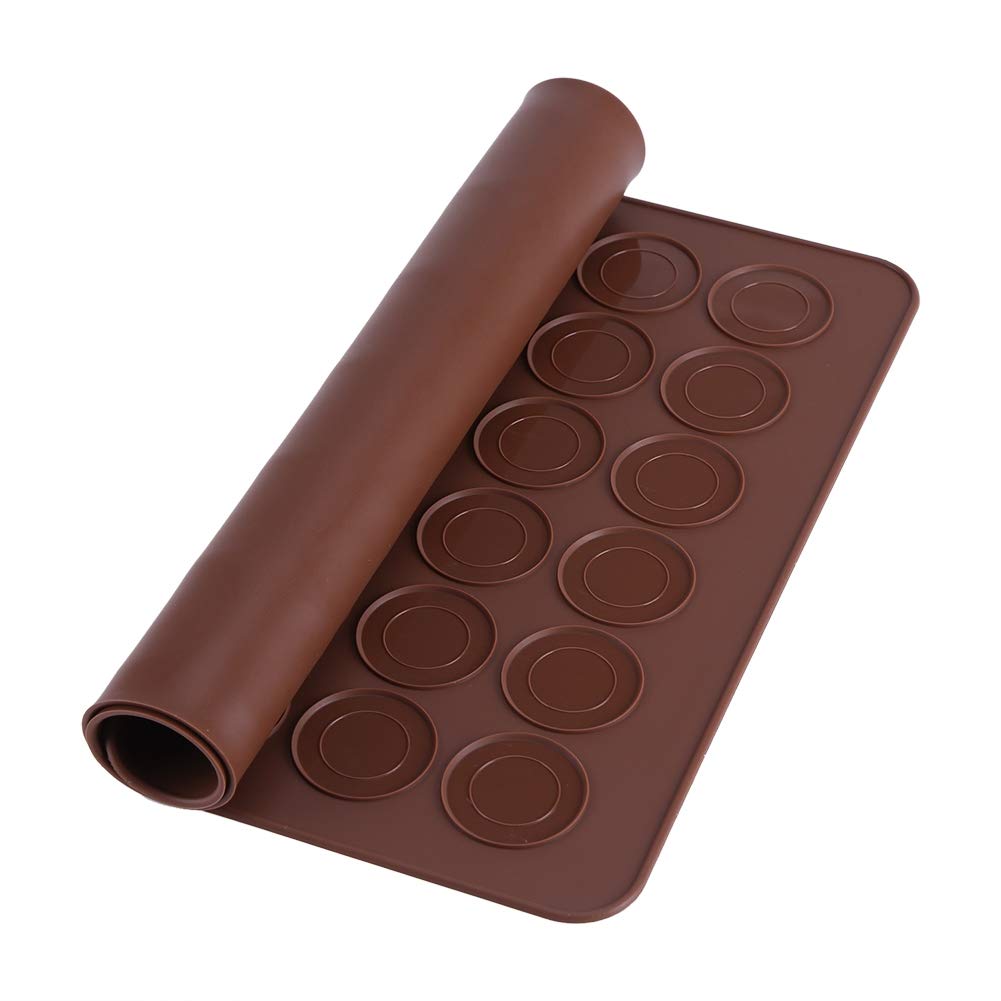 Dioche Tappetino Macaron - Set per Macarons, Contiene Fino a 48 Macaron, Set 48 Stampi da Forno con capacità di Fori per Macaron, 39 x 28,5 cm