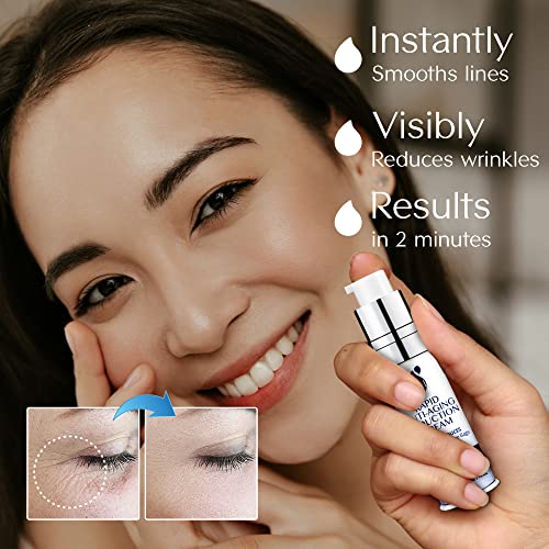 Instant Reduction Eye Cream Anti Aging, Rapid Face Lift And Eye Cream For Dark Circles And Puffiness - Visibly Wrinkle Cream For Face And Neck, Instantly Reduces Wrinkle, Under Eye Bags, Fine Lines, Dark Circles Under Eye Treatment For Women And Men - 15Ml #TOP1